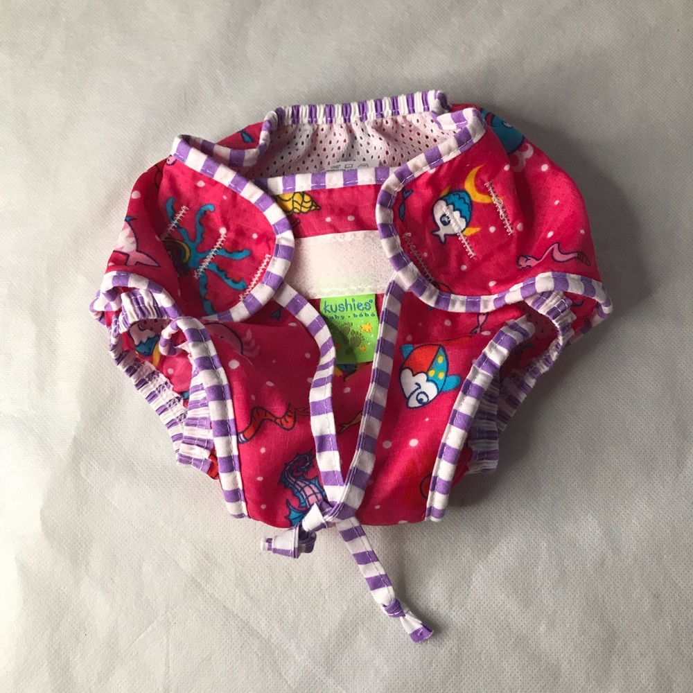 2/$15 KUSHIES adjustable swim diaper girl pattern